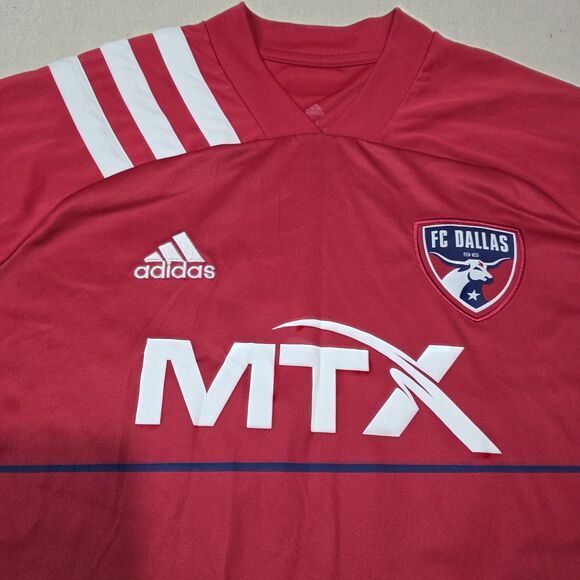 Adidas FC Dallas MTX Aeroready Soccer Futbol Jersey Size Medium Red And Blue #20 - Picture 3 of 7